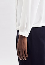 Regular Shirtbluse Uni in Ecru |  Seidensticker Onlineshop
