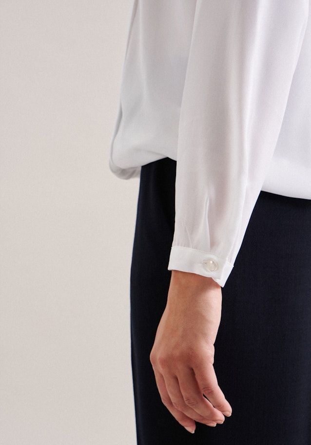 Krepp Shirtbluse in Weiß |  Seidensticker Onlineshop