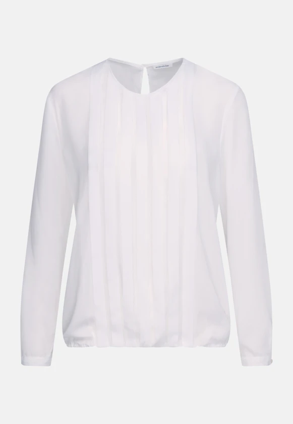 Shirtbluse Uni in Weiß |  Seidensticker Onlineshop
