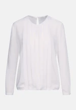 Shirtbluse Uni in Weiß |  Seidensticker Onlineshop