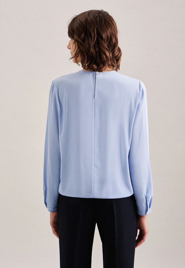 Shirt Blouse Uni in Light Blue |  Seidensticker Onlineshop