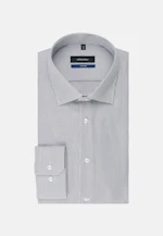 Shaped Chemise Business A Rayures in Marron |  Seidensticker Onlineshop