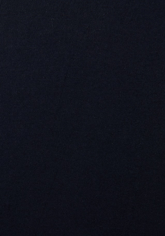 Lange mouwen Twill Shirtblouse in Donkerblauw |  Seidensticker Onlineshop