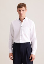 Regular Chemise d'affaires Uni in Blanc |  Seidensticker Onlineshop