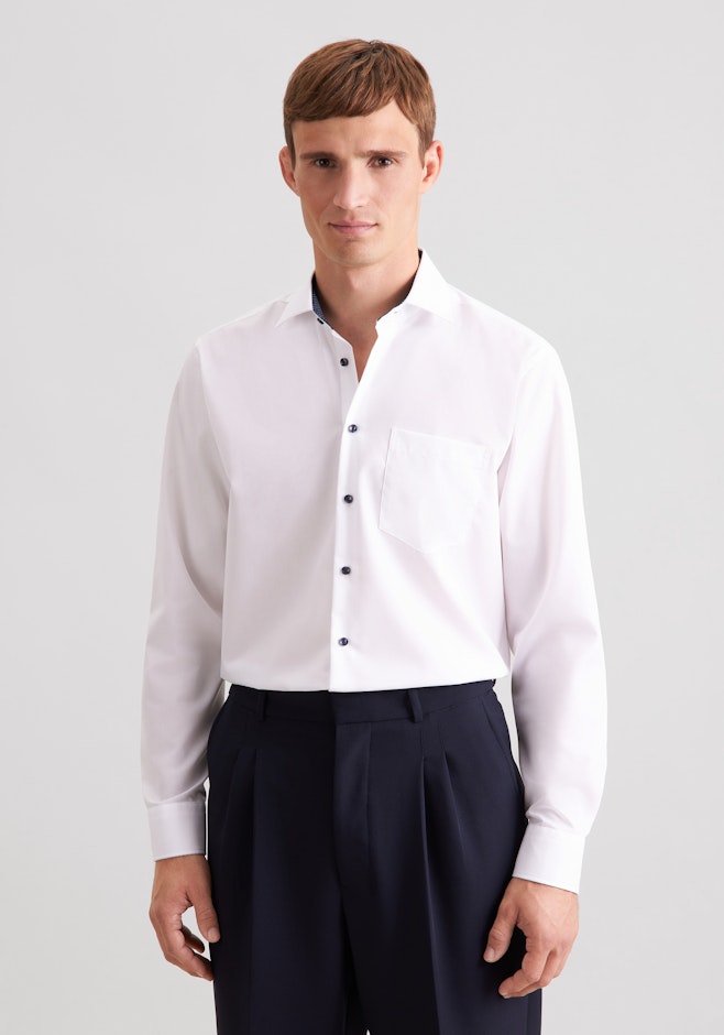 Regular Business shirt Uni in White | Seidensticker online shop