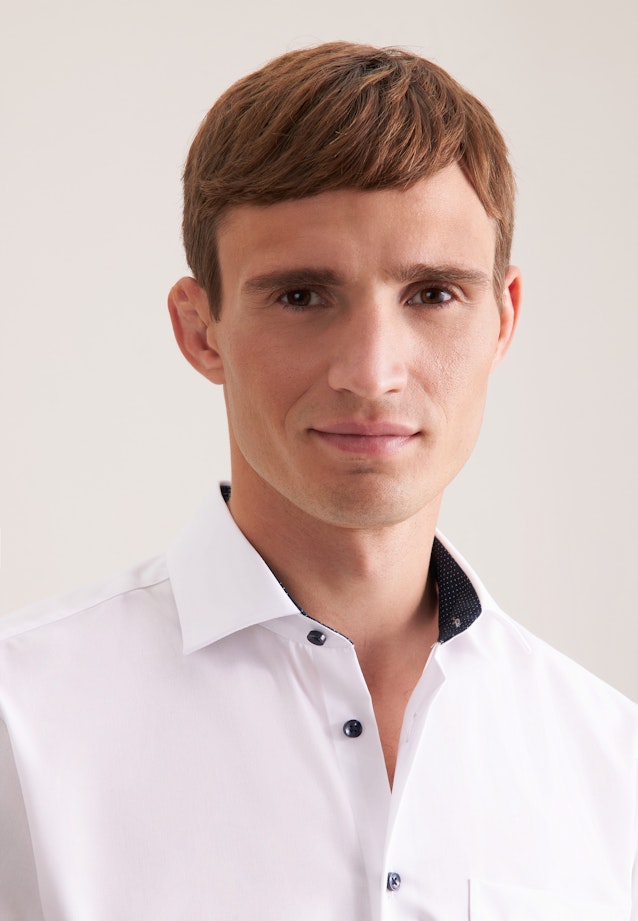 Regular Business shirt Uni in White |  Seidensticker Onlineshop