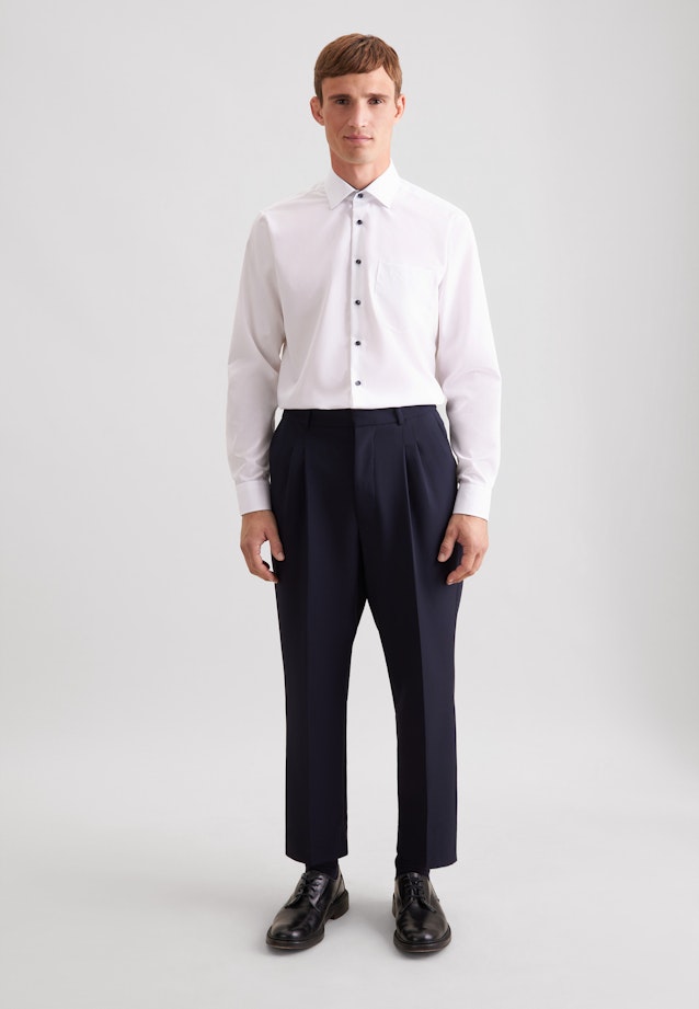 Regular Business Hemd Uni in Weiß |  Seidensticker Onlineshop