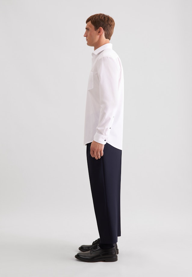 Regular Business Hemd Uni in Weiß |  Seidensticker Onlineshop