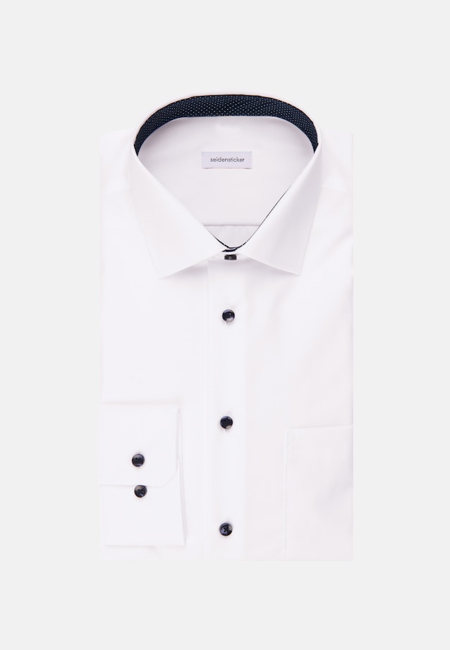 Regular Business shirt Uni in White |  Seidensticker Onlineshop