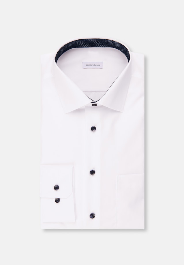 Regular Business shirt Uni in White |  Seidensticker Onlineshop