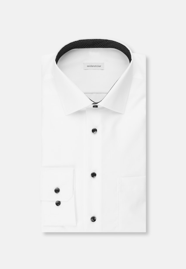Regular Business Hemd Uni in Weiß |  Seidensticker Onlineshop