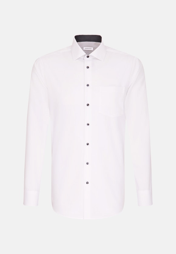 Regular Chemise d'affaires Uni in Blanc |  Seidensticker Onlineshop