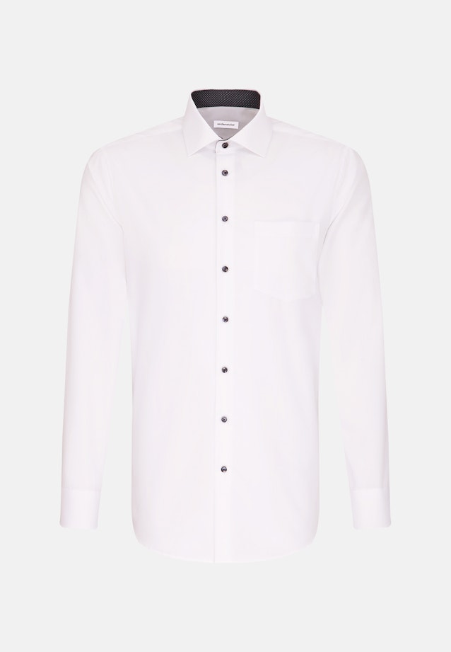 Regular Business shirt Uni in White |  Seidensticker Onlineshop