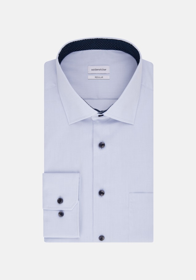 Regular Chemise d'affaires Uni in Bleu Clair | Seidensticker Onlineshop