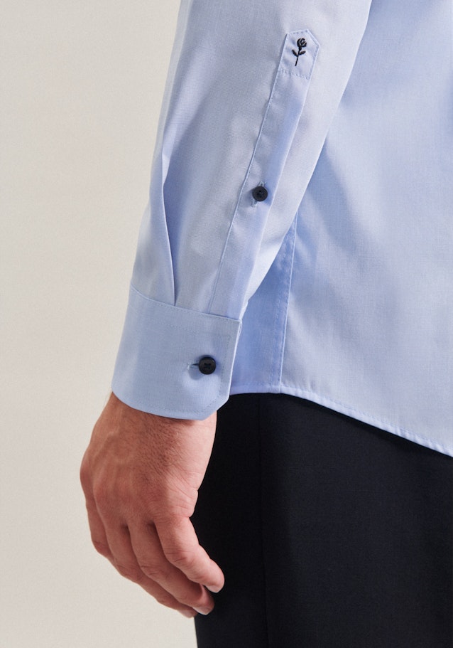 Regular Chemise d'affaires Uni in Bleu Clair | Seidensticker Onlineshop