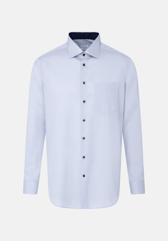 Regular Chemise d'affaires Uni in Bleu Clair | Seidensticker Onlineshop