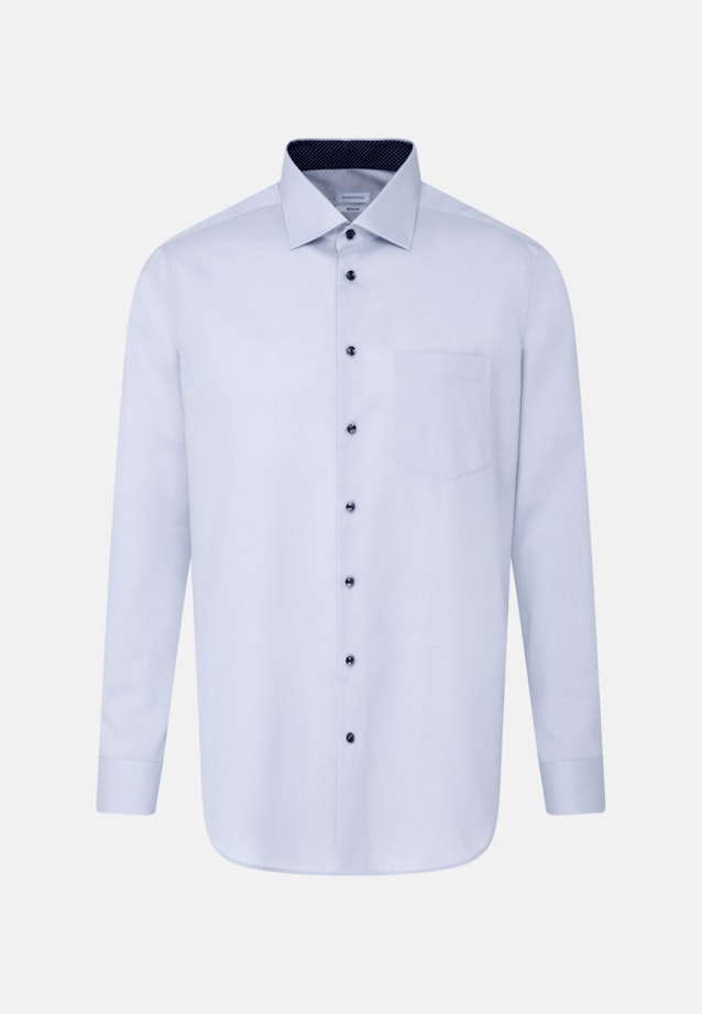 Regular Chemise d'affaires Uni in Bleu Clair |  Seidensticker Onlineshop