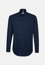 Chemise Business Regular Popeline Col Kent in Bleu Foncé |  Seidensticker Onlineshop