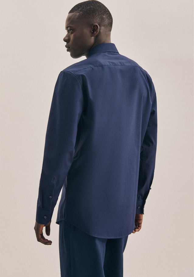 Regular Chemise d'affaires Uni in Bleu Foncé | Seidensticker Onlineshop