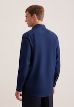 Regular Chemise d'affaires Uni in Bleu Foncé |  Seidensticker Onlineshop