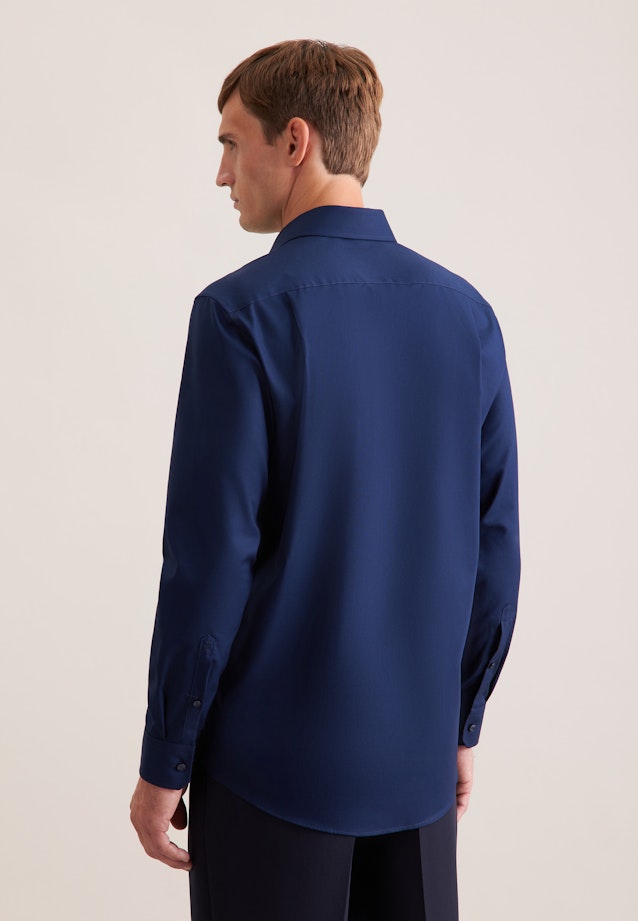 Regular Chemise d'affaires Uni in Bleu Foncé |  Seidensticker Onlineshop