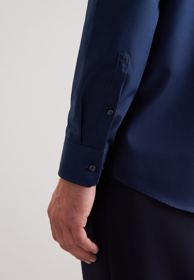 Regular Business Hemd Uni in Dunkelblau |  Seidensticker Onlineshop