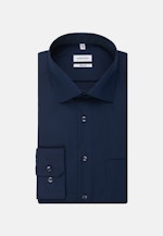 Regular Chemise d'affaires Uni in Bleu Foncé |  Seidensticker Onlineshop