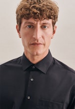 Regular Business Hemd Uni in Schwarz |  Seidensticker Onlineshop