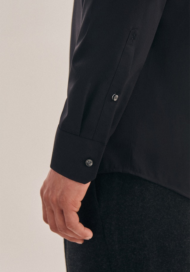 Regular Chemise d'affaires Uni in Noir | Seidensticker Onlineshop