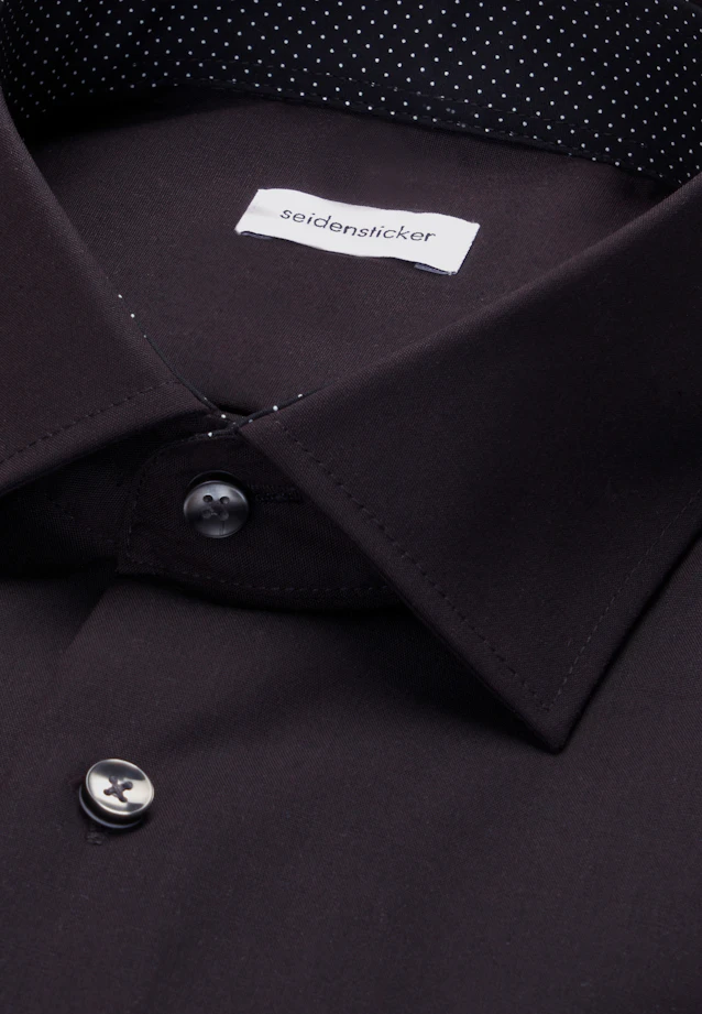Regular Business shirt Uni in Black |  Seidensticker Onlineshop