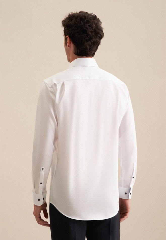 Non-iron Poplin Business Shirt in Regular with Kent-Collar in White | Seidensticker online shop