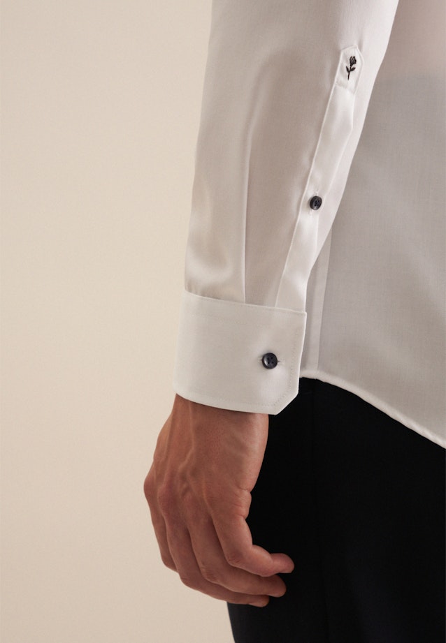 Non-iron Poplin Business Shirt in Regular with Kent-Collar in White |  Seidensticker Onlineshop