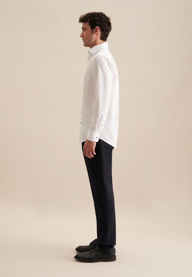 Non-iron Poplin Business Shirt in Regular with Kent-Collar in White |  Seidensticker Onlineshop