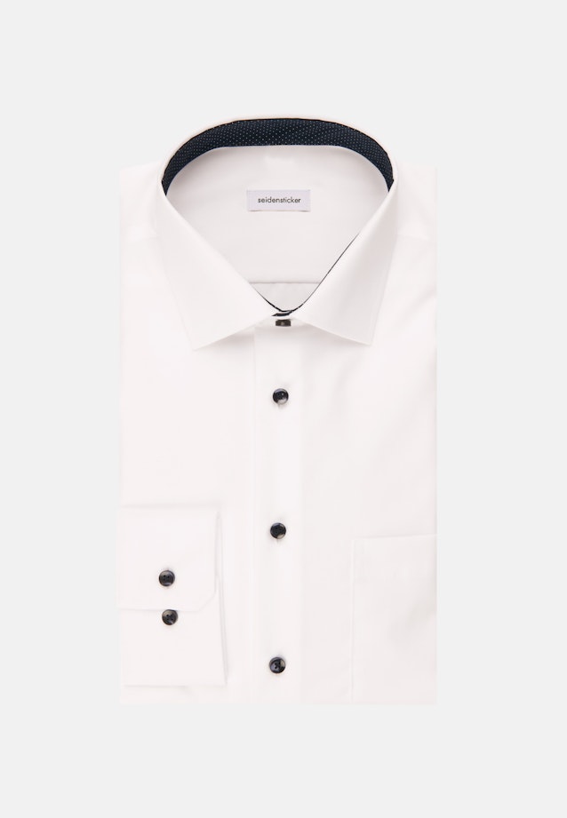 Non-iron Poplin Business Shirt in Regular with Kent-Collar in White |  Seidensticker Onlineshop