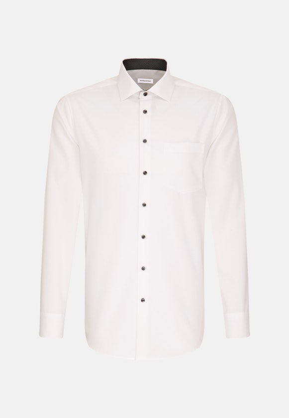 Non-iron Poplin Business Shirt in Regular with Kent-Collar in White |  Seidensticker Onlineshop