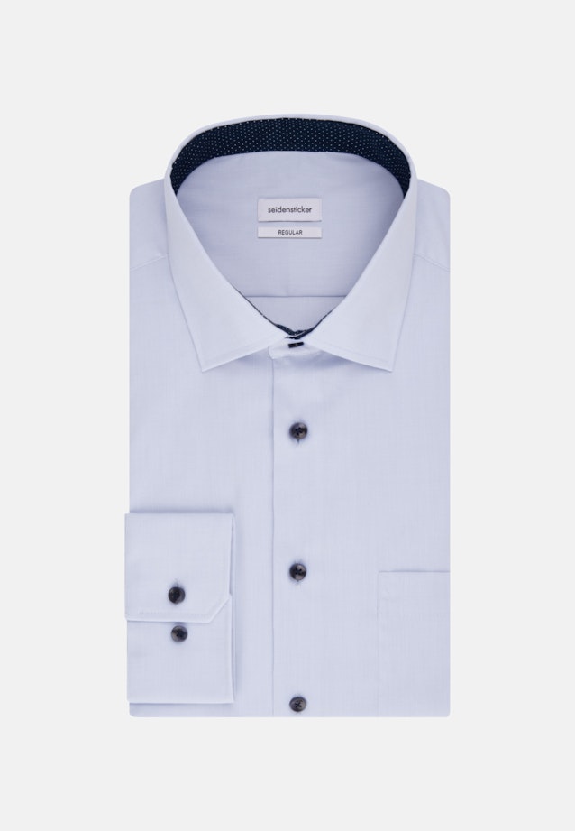 Chemise Business Regular Popeline Col Kent in Bleu Clair |  Seidensticker Onlineshop