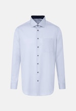 Chemise Business Regular Popeline Col Kent in Bleu Clair |  Seidensticker Onlineshop