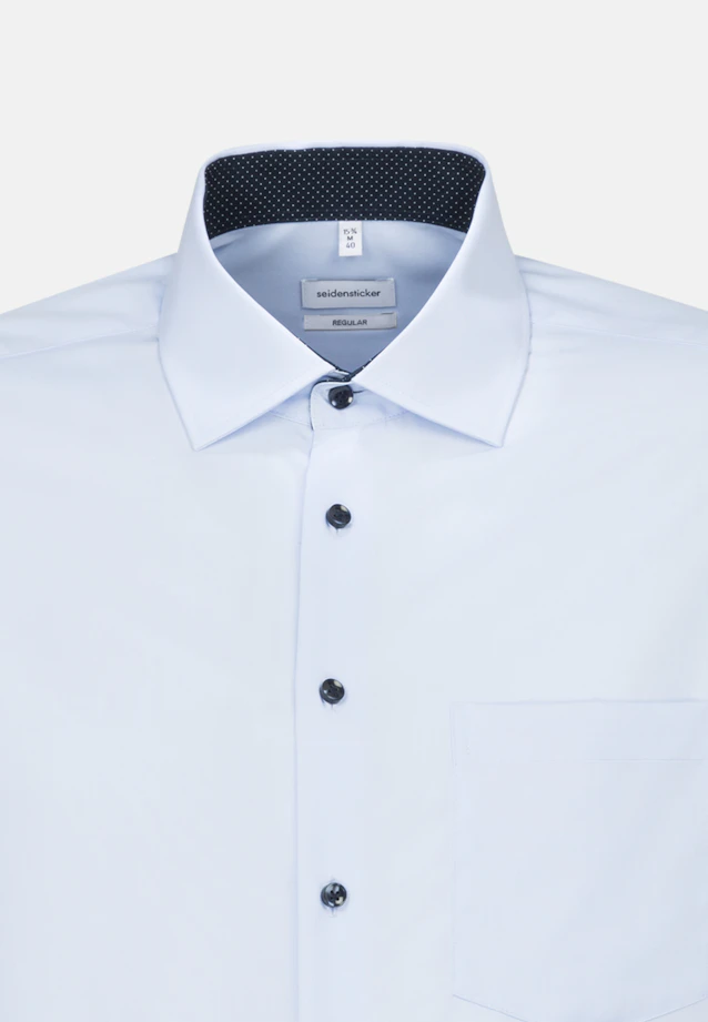 Regular Business shirt Uni in Medium blue |  Seidensticker Onlineshop