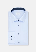 Regular Business Hemd Uni in Mittelblau |  Seidensticker Onlineshop