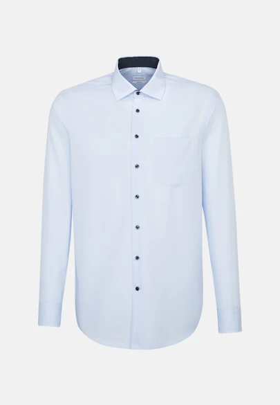 Regular Business shirt Uni in Medium blue |  Seidensticker Onlineshop