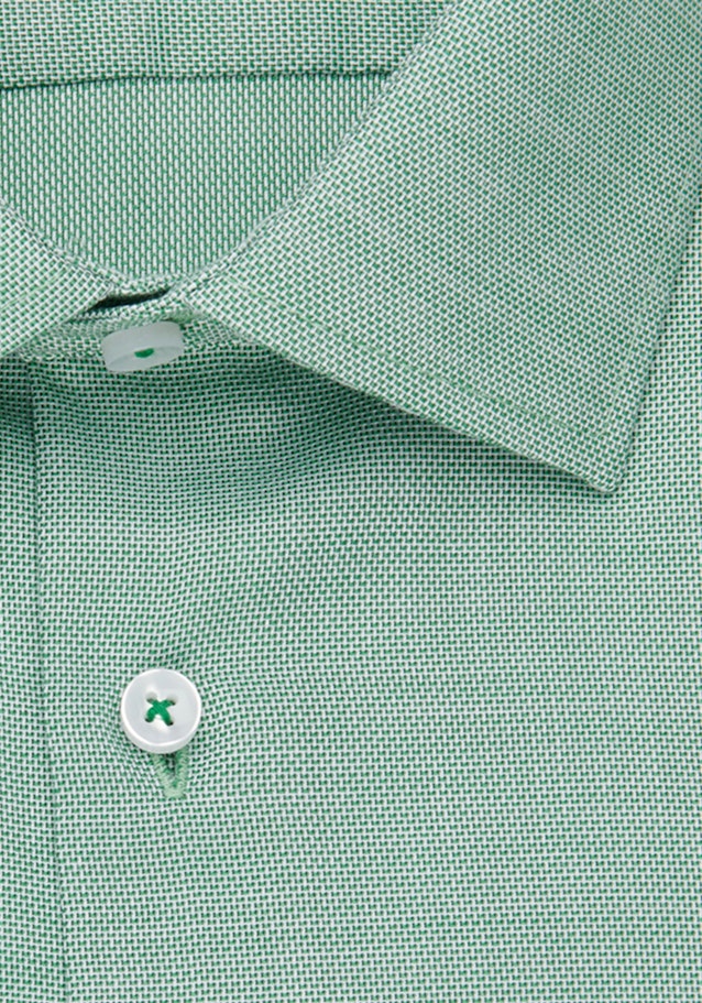 Chemise Business Shaped Structuré Col Kent in Vert |  Seidensticker Onlineshop