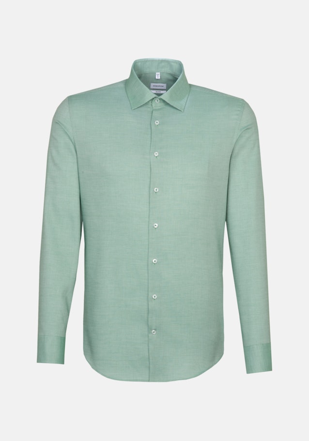 Non-iron Structure Business Shirt in Shaped with Kent-Collar in Green |  Seidensticker Onlineshop