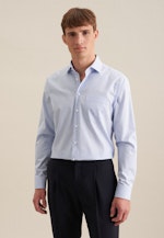 Shaped Business shirt Check in Light Blue |  Seidensticker Onlineshop