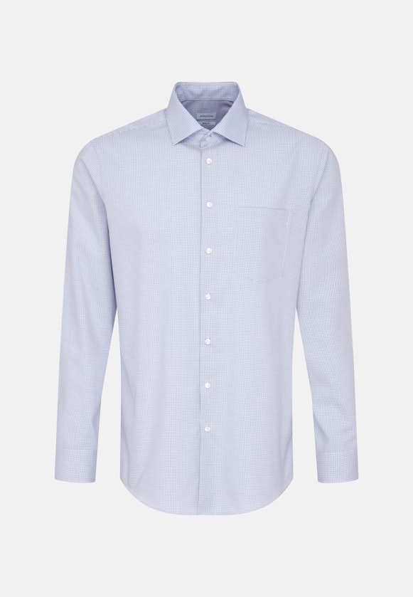 Shaped Business shirt Check in Light Blue |  Seidensticker Onlineshop