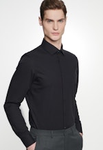 Non-iron Poplin Business Shirt in X-Slim with Kent-Collar in Black |  Seidensticker Onlineshop