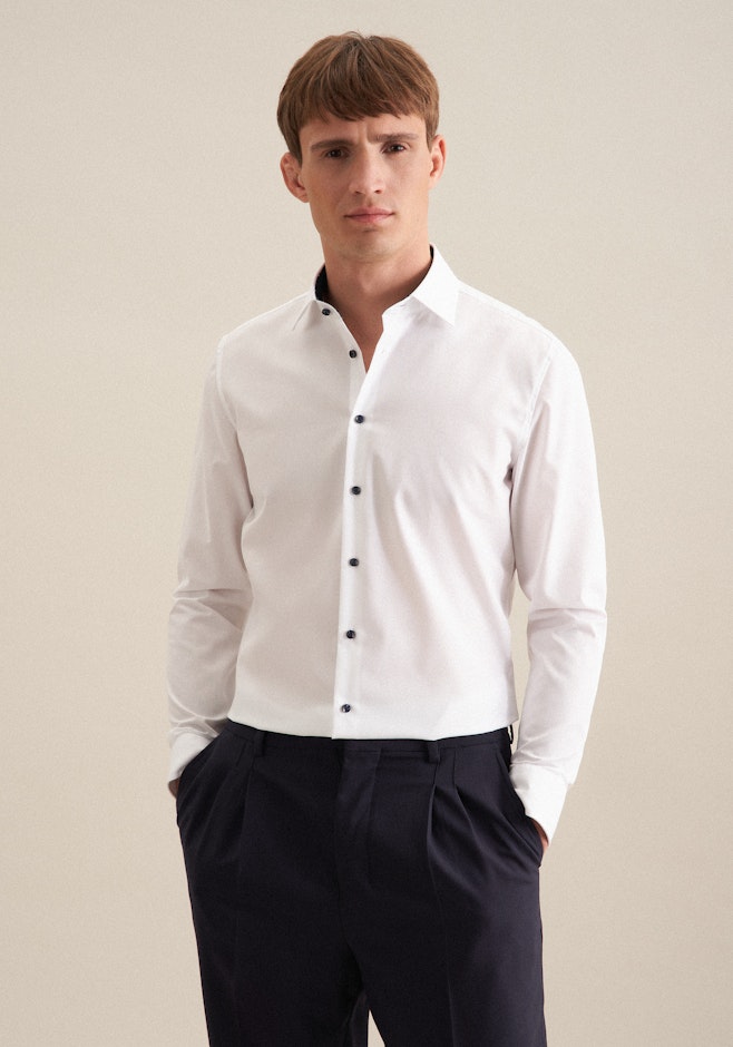 X-Slim Business shirt Uni in White | Seidensticker online shop