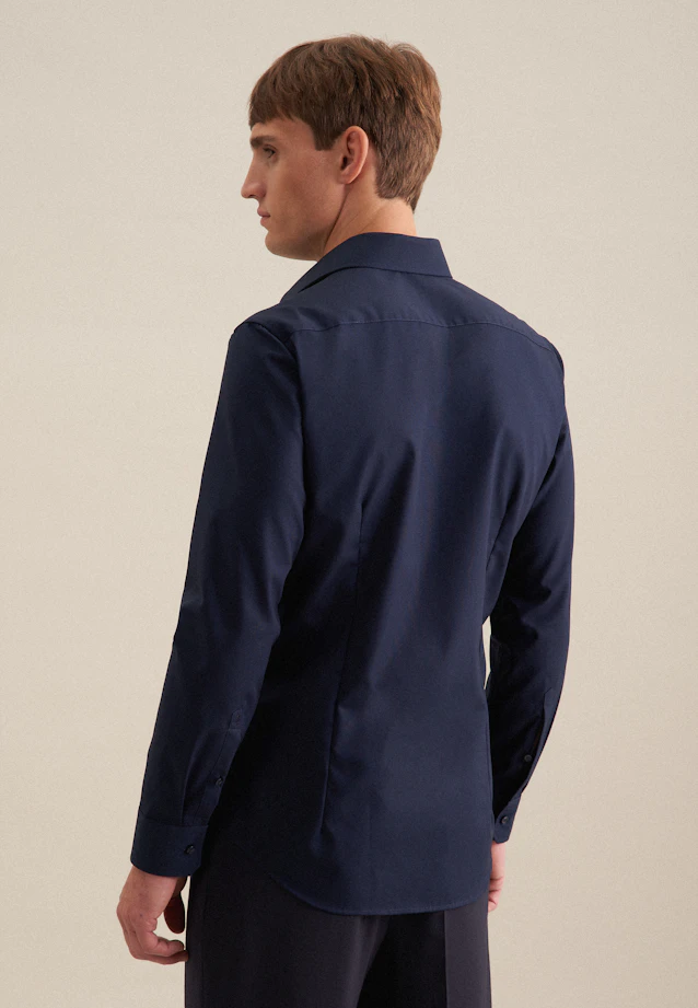 X-Slim Business shirt Uni in Dark Blue |  Seidensticker Onlineshop