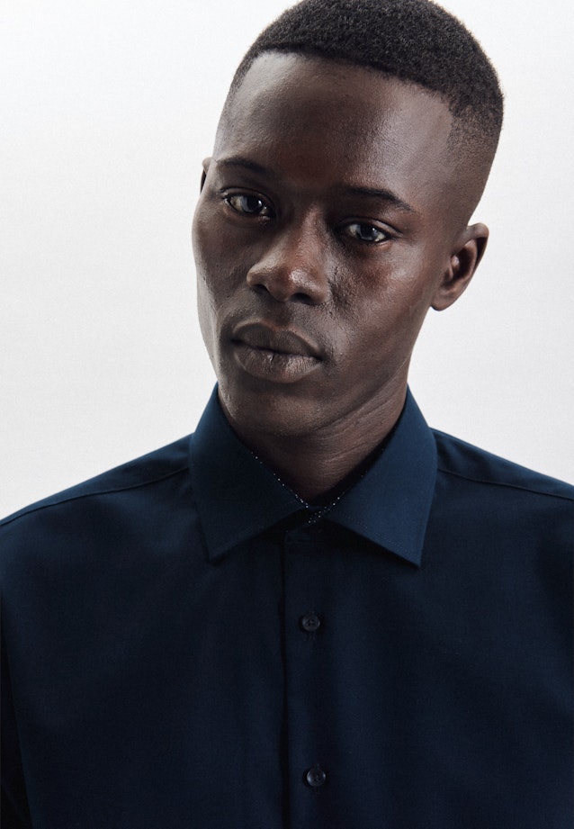 X-Slim Business Hemd Uni in Dunkelblau |  Seidensticker Onlineshop