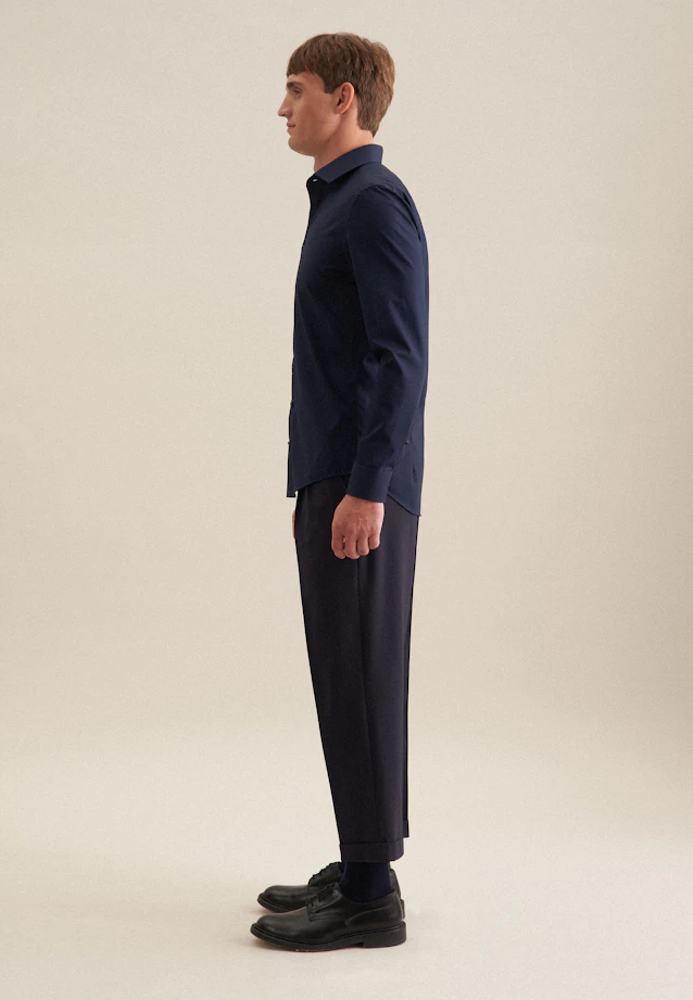 X-Slim Business shirt Uni in Dark Blue |  Seidensticker Onlineshop