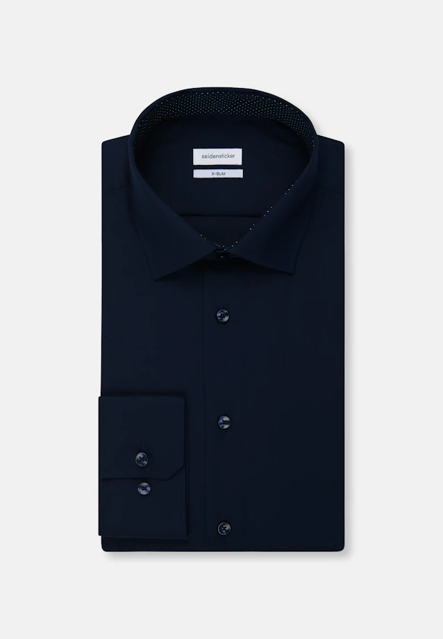 X-Slim Business shirt Uni in Dark Blue |  Seidensticker Onlineshop